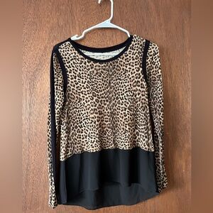 Michael Kors Leopard Blouse/Long Sleeeves